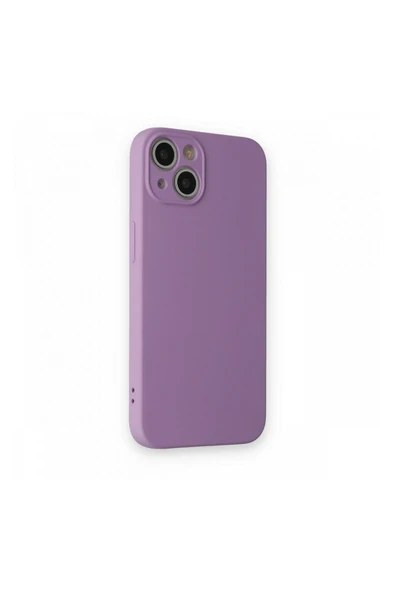 Nettech İphone 13 Uyumlu Nano Silikon Arka Koruma Kılıf - Lila - 2