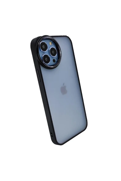 Nettech İphone 13 Pro Max Uyumlu Master Silindir Seri Arka Koruma Kılıf - Siyah - 2
