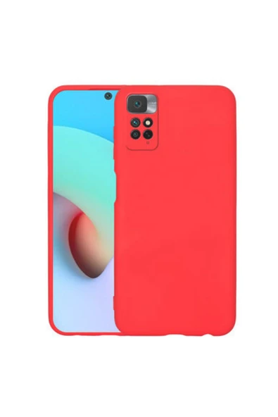 Nettech Xiaomi Redmi Note 11 Uyumlu Nano Silikon Arka Koruma Kılıf - Kırmızı