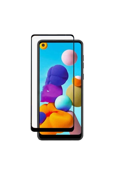 Nettech Samsung Galaxy A21 Uyumlu Tam Kaplayan Seramik Nano Ekran Koruyucu - Siyah - 1