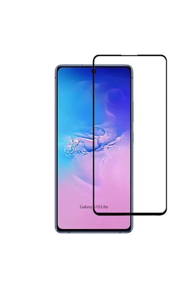 Nettech Samsung Galaxy S10 Lite Uyumlu Tam Kaplayan Mat Seramik Nano Ekran Koruyucu - Siyah - 1