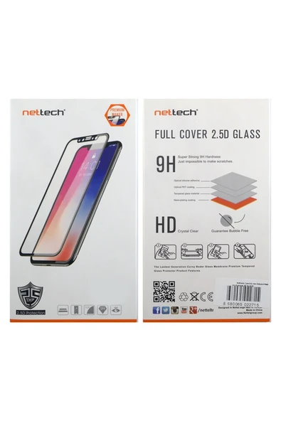 Nettech İphone 8 Plus Uyumlu 3d Superglass Full Cam Koruyucu - Beyaz - 2
