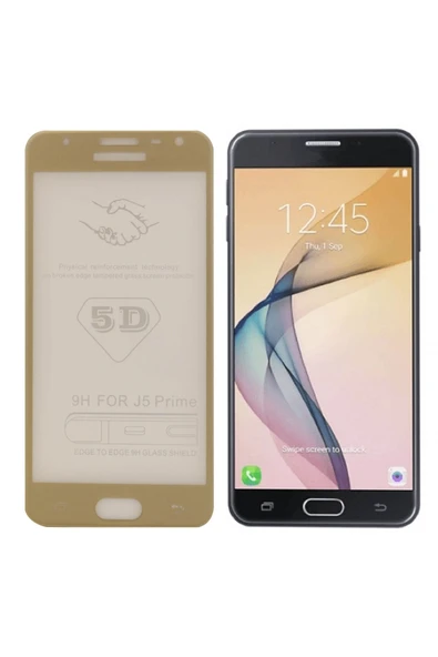 Helt Samsung Galaxy G570 J5 Prime Uyumlu 5D Glas Full Cam Koruyucu