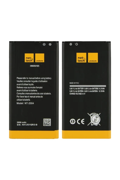 Nettech Galaxy G900 S5 Uyumlu 2800 MAh Batarya