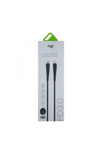 Helt HT-80 İp Örgü Lightning (8 Pin) 100 Cm Lightning Data Kablo - 2