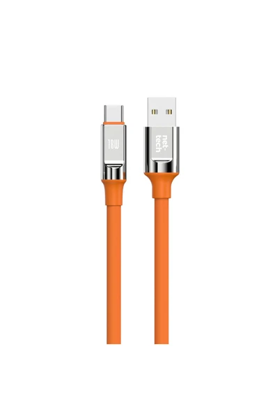 Nettech Nt-dc27 18w Plastik 100 Cm Type-c Şarj Ve Data Kablosu - Turuncu - 1
