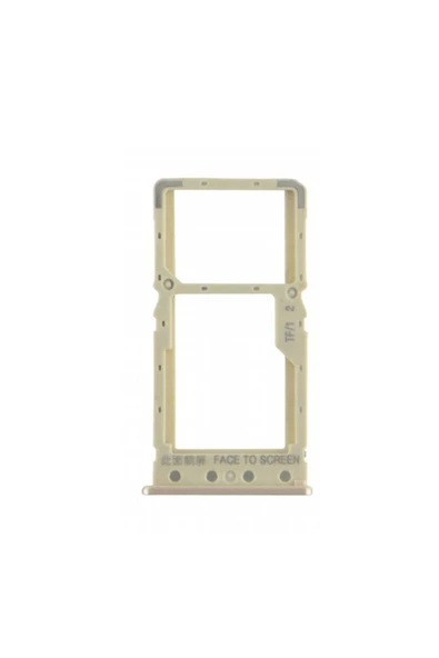 Nettech Teknonet Xiaomi Redmi 6 Uyumlu Hafıza Kart + Sim Metali - Gold - 1