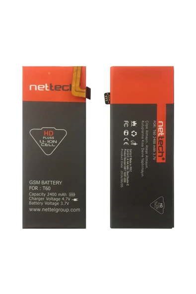 Nettech Teknonet Turkcell T60 Uyumlu 2300 MAh Batarya - 1