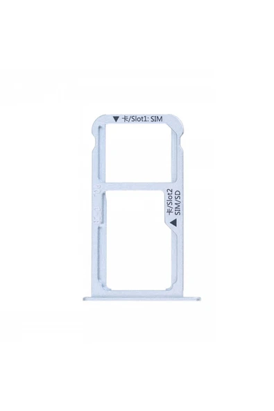 Nettech Teknonet Huawei Mate 9 Uyumlu Hafıza Kart + Sim Metali - Gri - 1