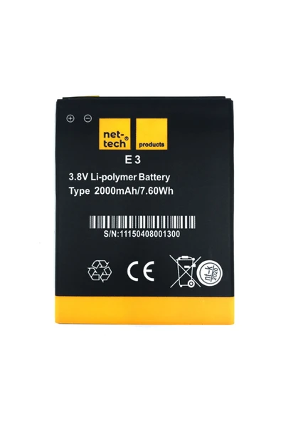 Nettech Casper Via E3 Uyumlu Nt-2017 1800 Mah Batarya - 1