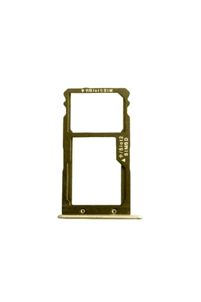 Nettech Teknonet Lenovo K5 Note A7020 Uyumlu Hafıza Kart + Sim Metali - Gold - 1
