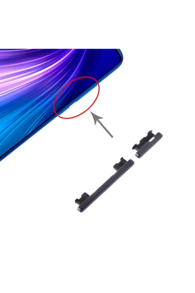 Nettech Teknonet Xiaomi Redmi Note 8 Uyumlu Power ve Ses Buton - Siyah - 3