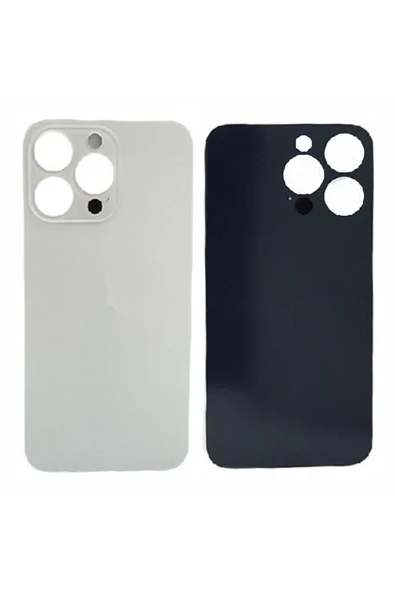 Teknonet Iphone 13 Pro Uyumlu Kamera Camlı Batarya Kapağı - Beyaz