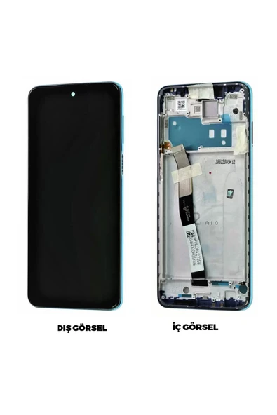 Teknonet Xiaomi Redmi Note 9 Pro Uyumlu Lcd Dokunmatik Ekran Çıtalı - Yeşil - 1
