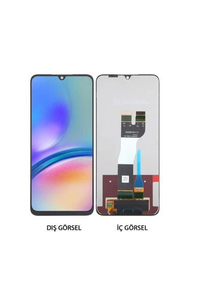 Teknonet Samsung Galaxy A05s Uyumlu Lcd Dokunmatik Ekran - Siyah - 1