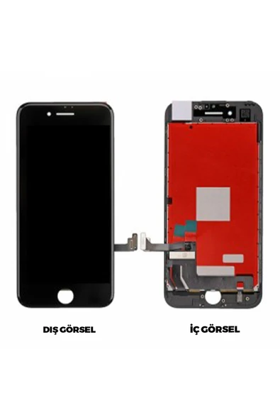 Teknonet İphone 7 Uyumlu Lcd Dokunmatik Ekran Çıtalı - Siyah - 1