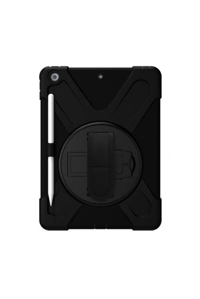 Nettech İpad 7. Nesil 10.2 Inch Uyumlu Defender Zırhlı 360 Derece Sport Seri Tablet Arka Koruma - Siyah - 1