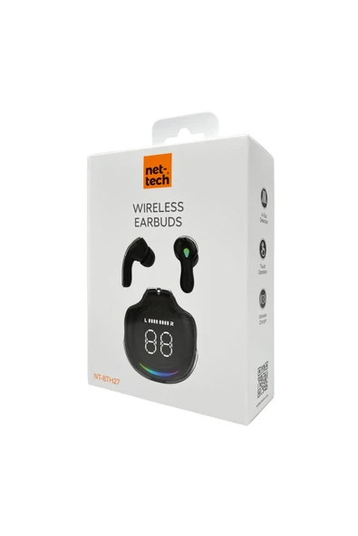 Nettech Nt-bth27 Işıklı Kulakiçi Bluetooth Kulaklık - Siyah - 3