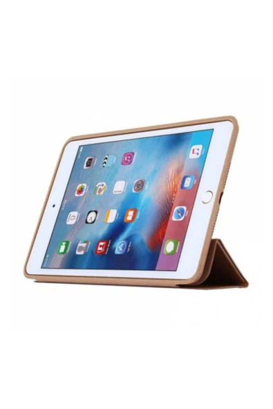 Nettech İpad Mini Uyumlu Flip Seri Kapaklı Kılıf - Gold - 2