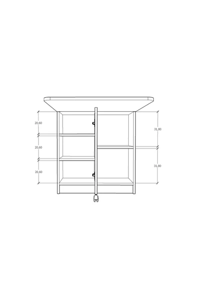 Asra Trend MDF Katlanır Mutfak Yemek Çalışma Masası, Beyaz-Retro Taş, 93×75×70 cm, KM-21 - Resim 5