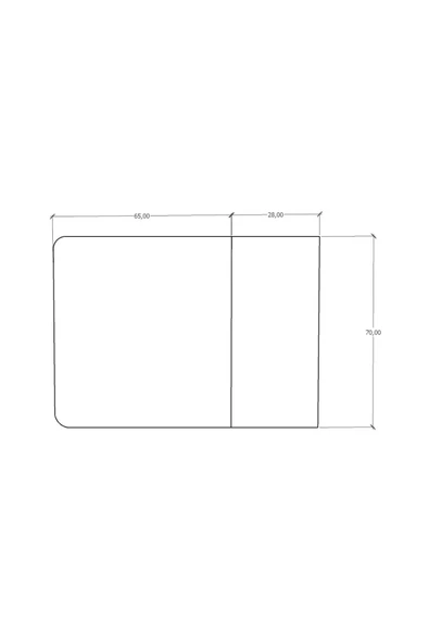 Asra Trend MDF Katlanır Mutfak Yemek Çalışma Masası, Beyaz-Retro Taş, 93×75×70 cm, KM-21 - Resim 3