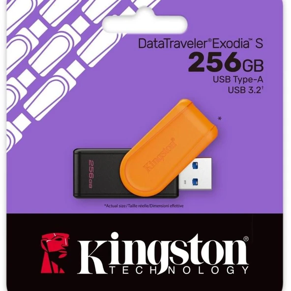Kingston 256GB ExodiaS USB 3.2 Flash Bellek - DTXS/256GB - 3