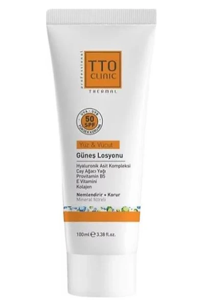 TTO Clinic Akneli ve Rozalı Ciltler için 100 ml 50 Faktör Güneş Losyonu - 2