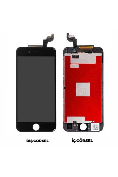 Teknonet İphone 6s Uyumlu Lcd Dokunmatik Ekran Çıtalı - Siyah