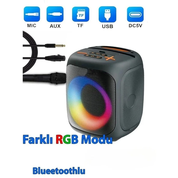 ACL Bluetooth Taşınabilir Hoparlör Kablosuz Mini Ses Bombası Şarjlı Yüksek Ses Kalitesi - 4