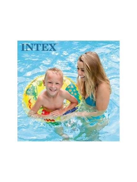 Renkli Plaj Hayvanları Figürlü Çocuk Simidi 61 cm