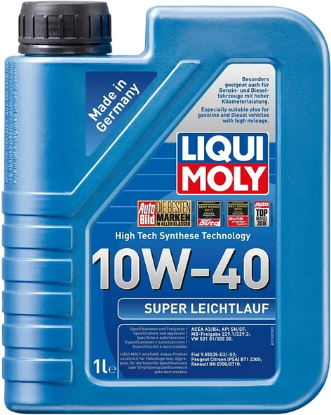Liqui Moly Super Leichtlauf 10W-40 1 Litre Otomotiv Bakım Ürünü ürün görseli
