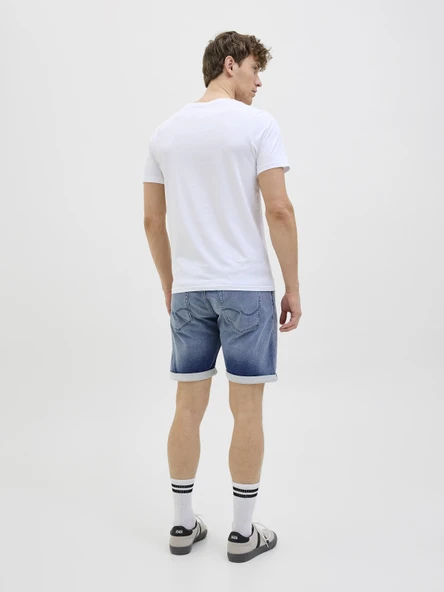 JACK JONES Erkek Yırtık Desenli Kot Şort 12269607 - 7