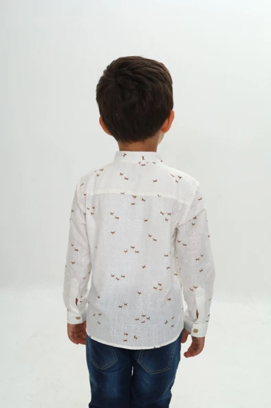 Toontoy Erkek Çocuk At Baskılı Gömlek - 4