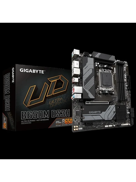 Gigabyte B650M DS3H AMD AM5 DDR5 Micro ATX Anakart