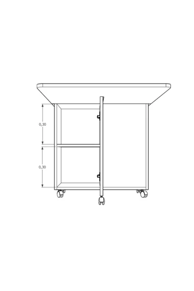 Asra Trend MDF Katlanır Mutfak Yemek Çalışma Masası, Beyaz-Royal Mermer, 155×75×70 cm, KM-15 - Resim 4