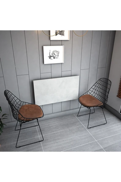 Dmm-03 Duvara Monte Masa Çalışma Yemek Masası Duvardan Açılan Montaj Monteli Masa - Resim 3