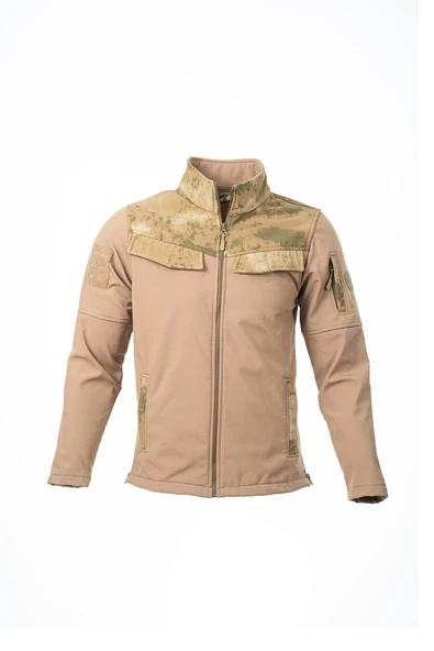 KARCAMP 301-1 Model Cep Kapaklı Unisex Softshell Polar Mont Ceket - 6