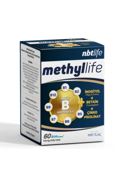 Nbt Life Methyllife B Vitamin Kompleksi 60 Kapsül ürün görseli