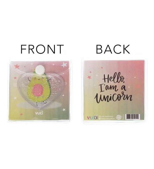 Vuki Küp Bloknot Simli Sulu 6,3x6,3 Cm Avokado VK-0111-4