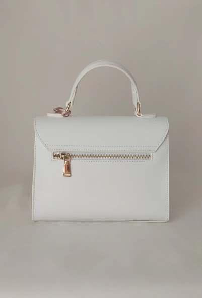 252IU412 Model Sarach Marka Beyaz Renk El ve Omuz Çantası - 3