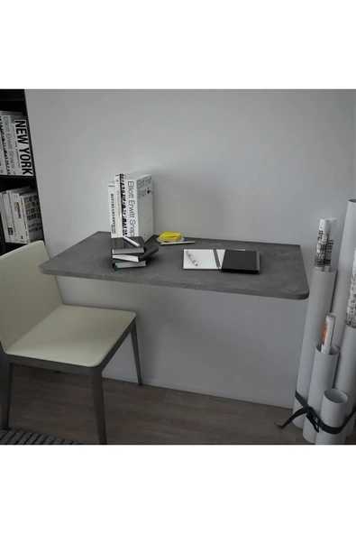 Dmm-07 Duvara Monte Masa Çalışma Yemek Masası Duvardan Açılan Montaj Monteli Masa - Resim 3