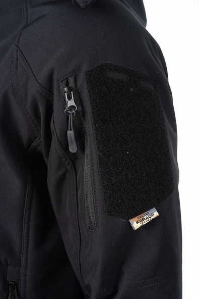KARCAMP 331 MODEL KAMUFLAJ DOUBLE SOFTSHELL MONT (SİYAH) - 4
