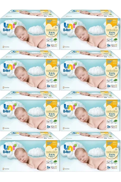 UNİ BABY YENİDOĞAN ISLAK MENDİL 3X40-8 PAKET