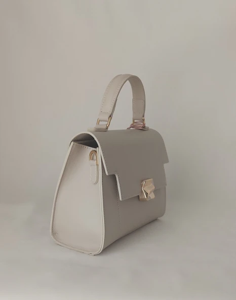 252IU412 Model Sarach Marka Bej Renk El ve Omuz Çantası - 2