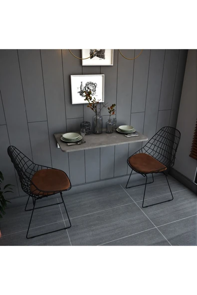 Dmm-07 Duvara Monte Masa Çalışma Yemek Masası Duvardan Açılan Montaj Monteli Masa ürün görseli