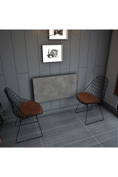 Dmm-07 Duvara Monte Masa Çalışma Yemek Masası Duvardan Açılan Montaj Monteli Masa - Resim 2