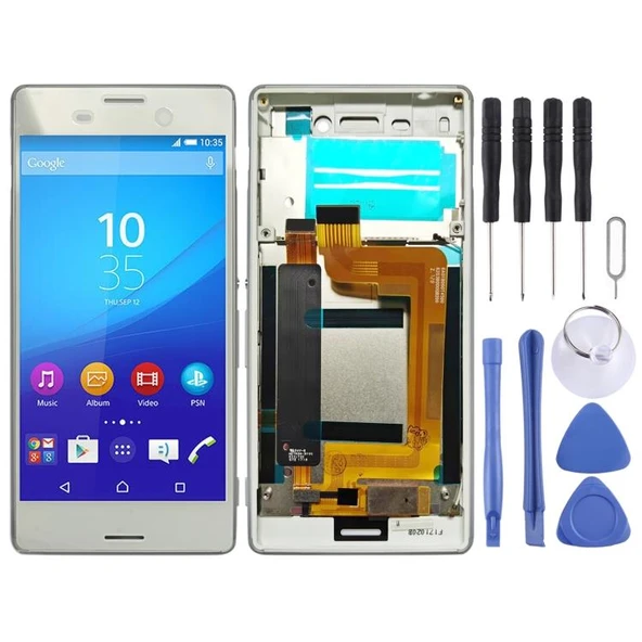 Cbtx Sony Xperia M4 Aqua Beyaz Uyumlu Çerçeveli Lcd Ekran Sayısallaştırıcı Tam Montaj