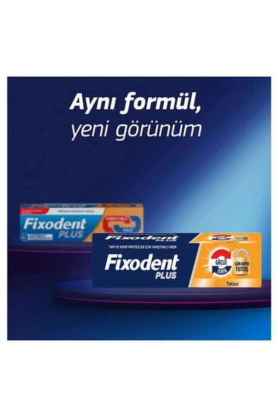 Plus Güçlü Isırık Diş Protezi Yapıştırıcı Krem 40G - 3