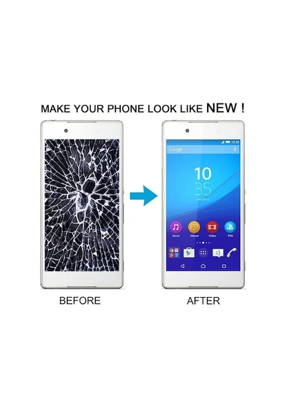 Cbtx Sony Xperia M4 Aqua Beyaz Uyumlu Çerçeveli Lcd Ekran Sayısallaştırıcı Tam Montaj - 5