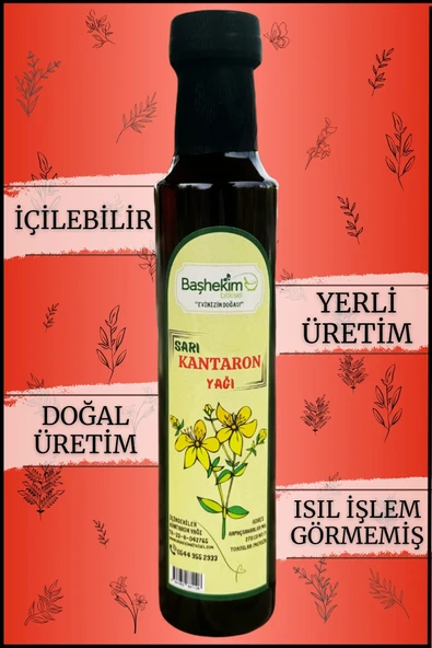 Sarı Kantaron Yağı 250 Ml Doğal Üretim İçilebilir Yerli Üretim Isıl İşlem Görmemiş ürün görseli